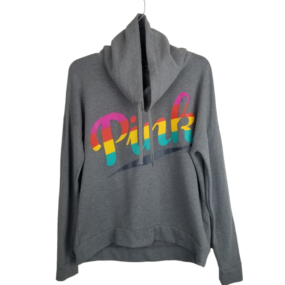 Pink Victoria's Secret Funnel Neck Sweatshirt
